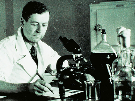 Dr. Charles Mérieux working